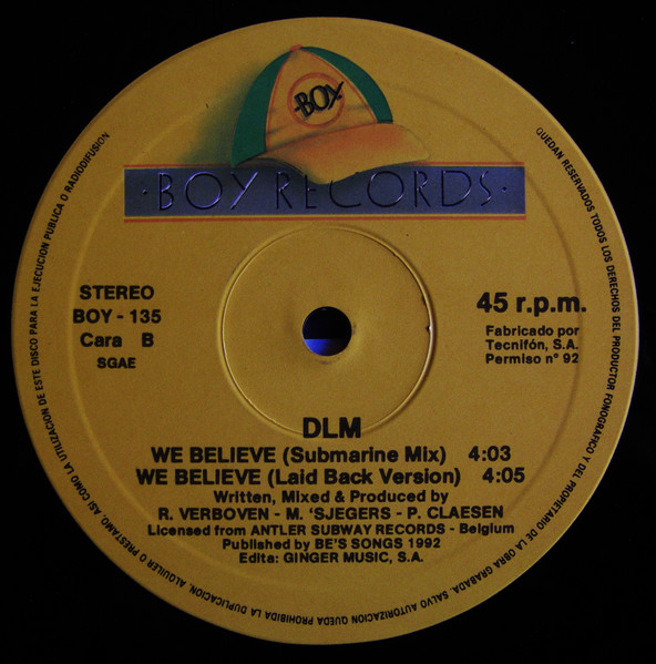 DLM ‎– We Believe - Imagen 4