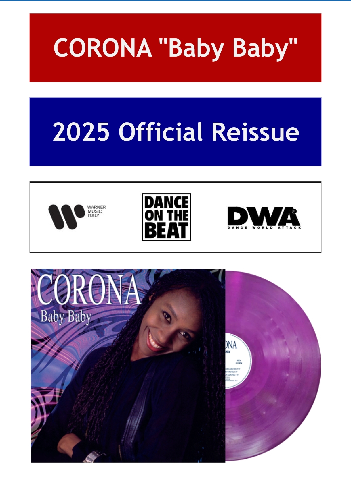 Corona - Baby Baby (Reedición oficial de 2025) - Imagen 2