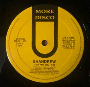 Shandrew ‎– I Want You - Imagen 2