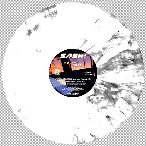 SASH!   "Mysterious Times" / "It's My Life (VINILO BLANCO JASPEADO MARMOLADO ) - Imagen 3