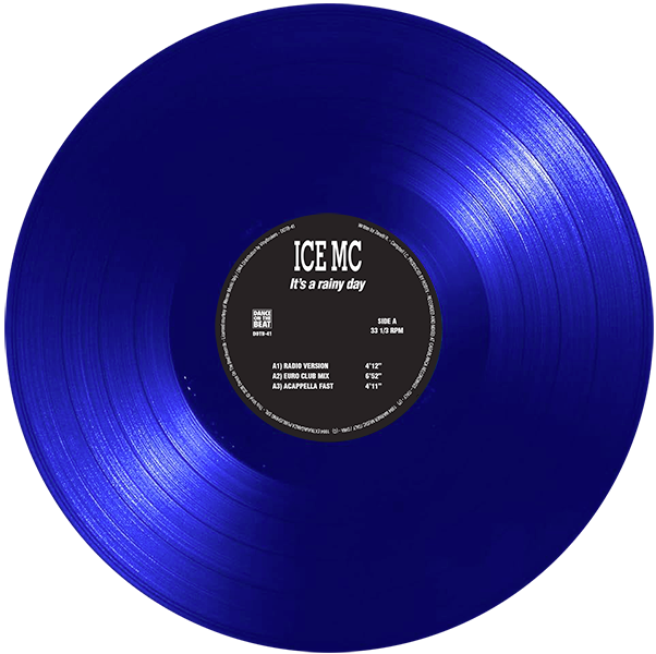 ICE MC – It’s A Rainy Day ( VINILO AZUL🔵 TRANSPARENTE) - Imagen 3