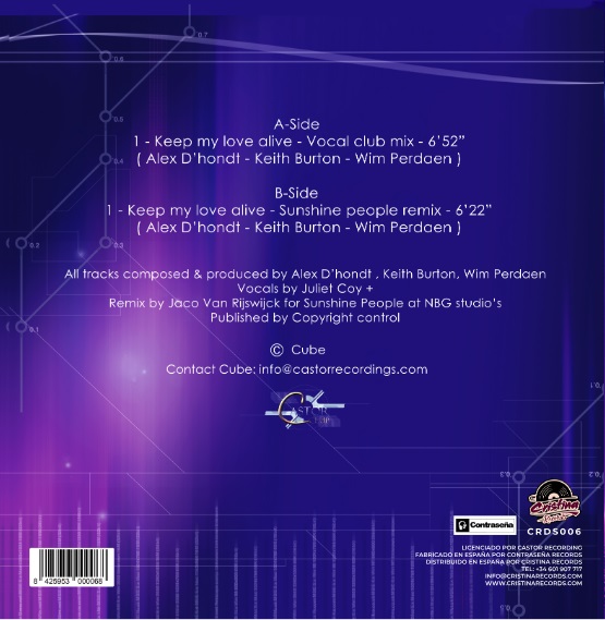 Cube ‎– Keep My Love Alive - Imagen 2