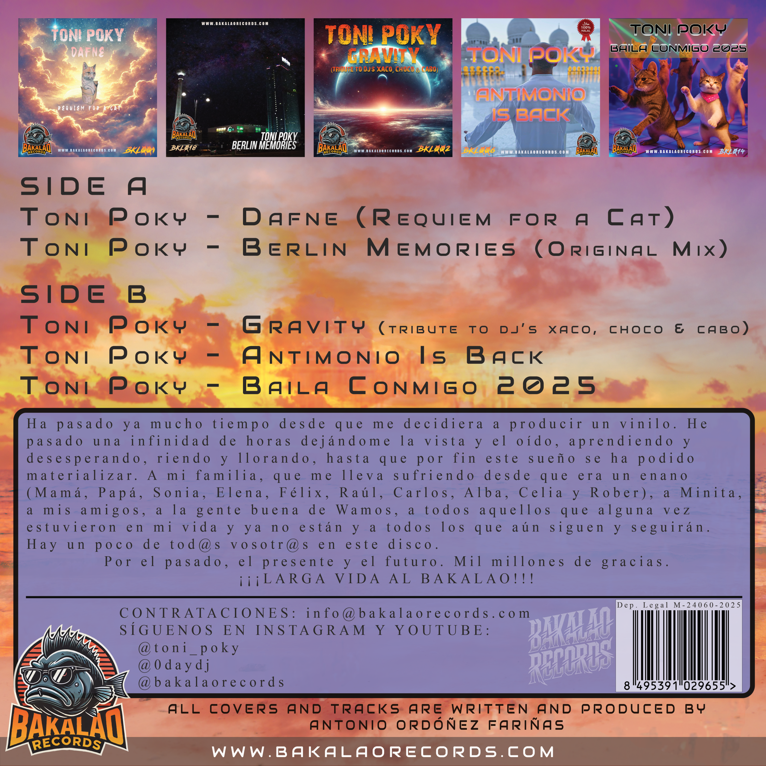 Toni Poky – Bakalao Records Vol. 1 - Imagen 2