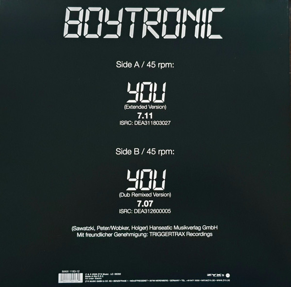 Boytronic – You (Extended Version) - Imagen 2