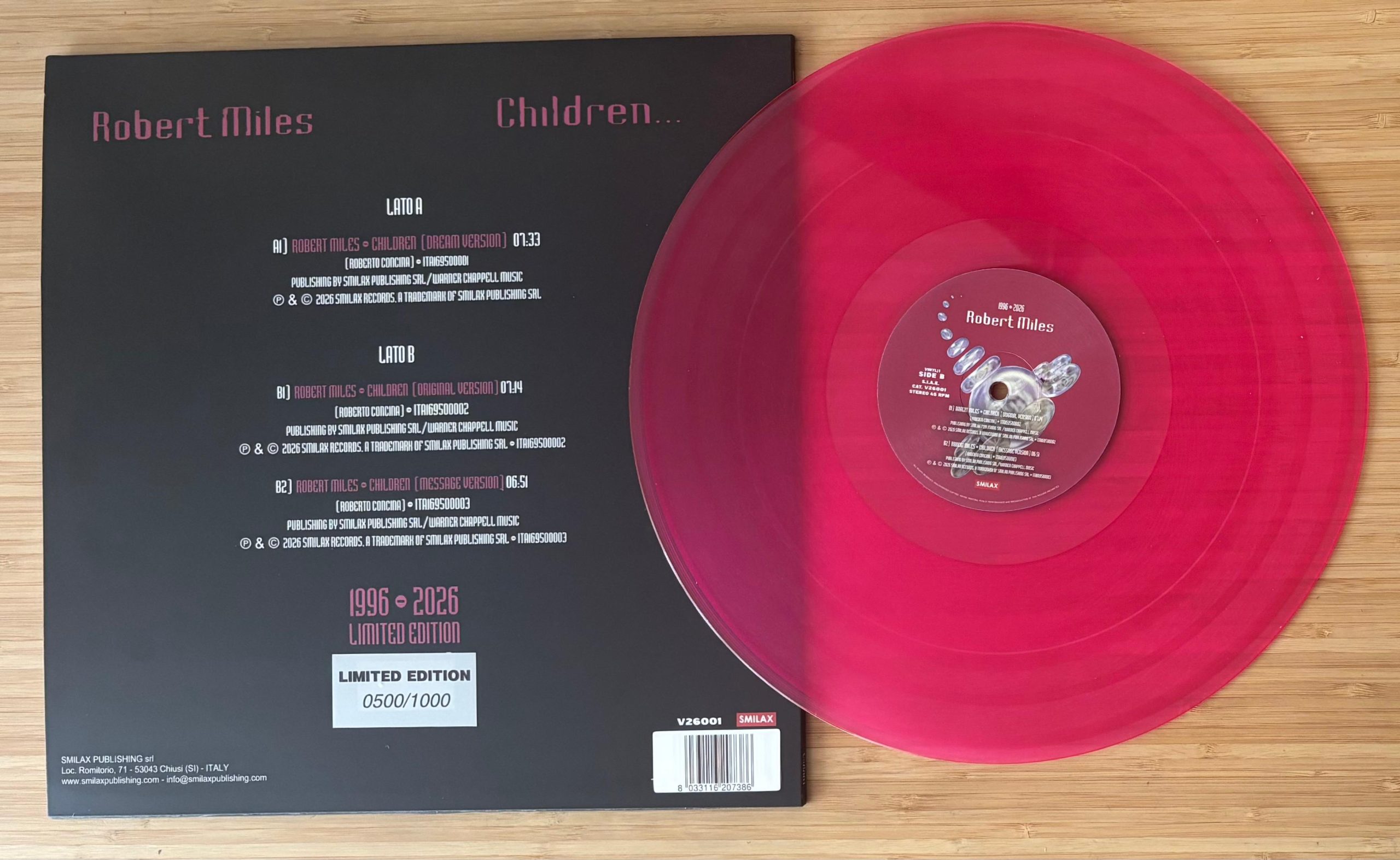 ROBERT MILES  CHILDREN (1996 – 2026) EDICION LIMITADA FUCSIA - Imagen 4