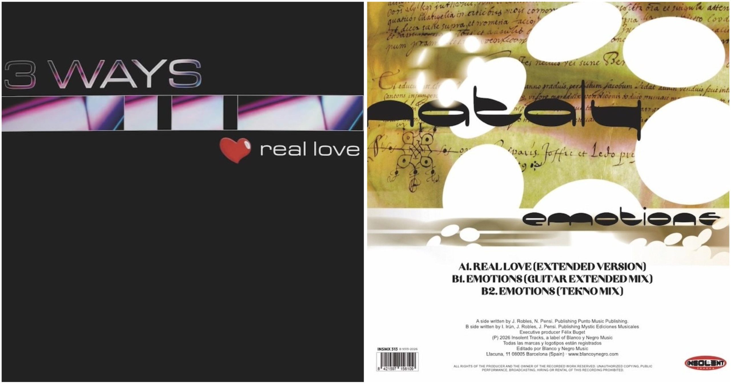 3 Ways / Nataly ‎– Real Love / Emotions - Imagen 3