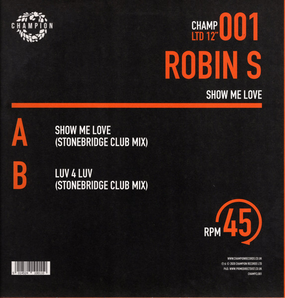 Robin S ‎– Show Me Love / Luv 4 Luv - Imagen 2