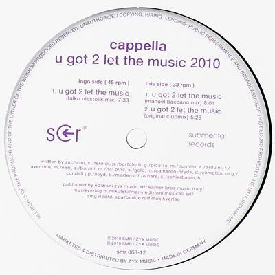 Cappella – U Got 2 Let The Music 2010 - Imagen 3