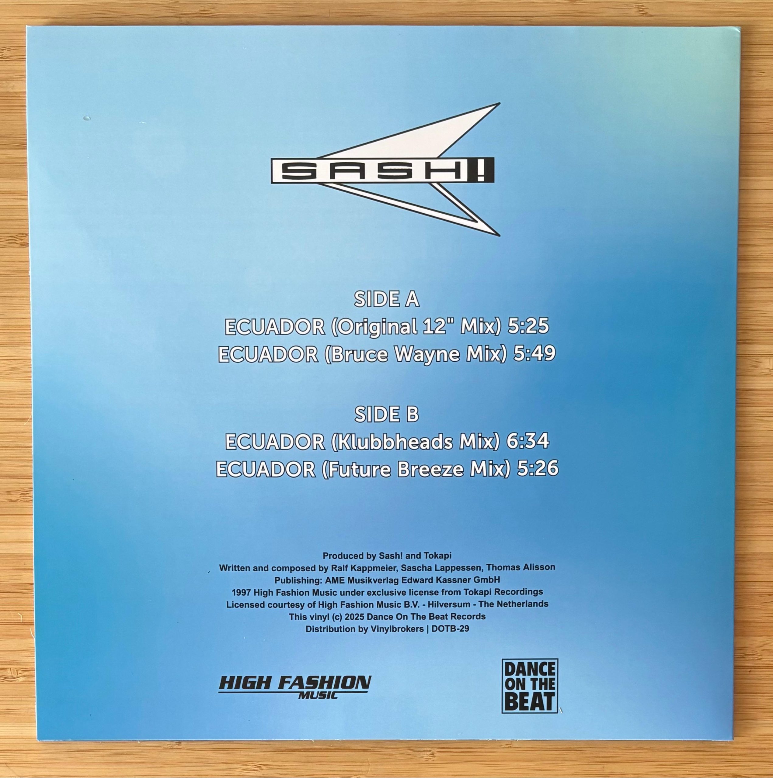 Sash! Feat. Rodriguez ‎– Ecuador - Imagen 6