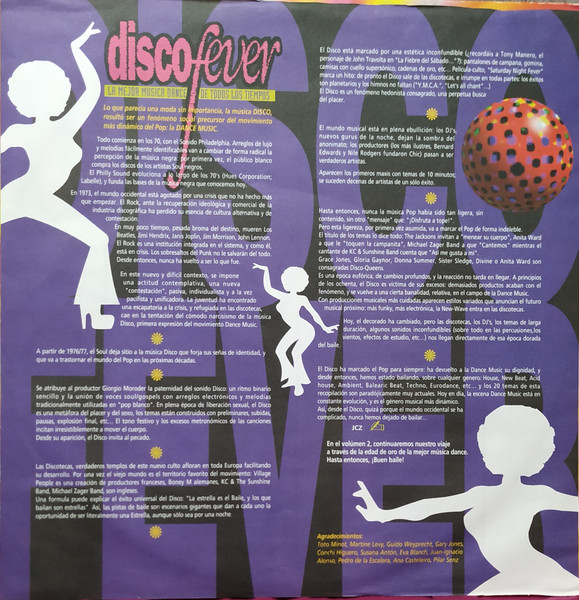 Various – Disco Fever Volumen 1 (La Mejor Musica Dance De Todos Los Tiempos - Imagen 3