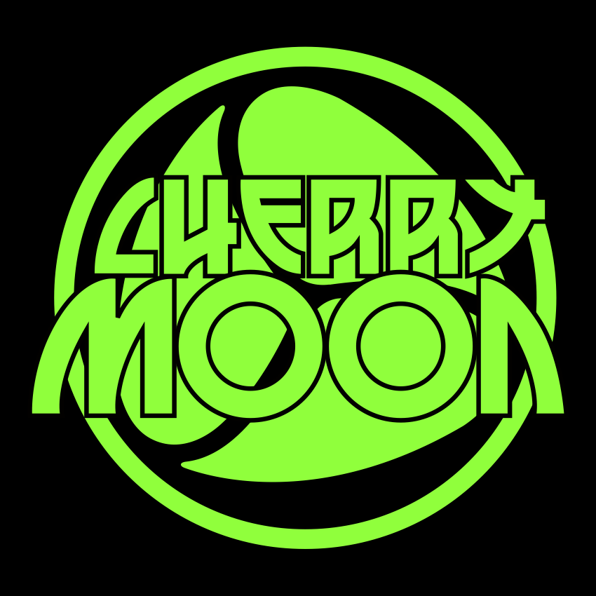 Cherry Moon – Alfombrilla para tocadiscos – Brilla en la oscuridad